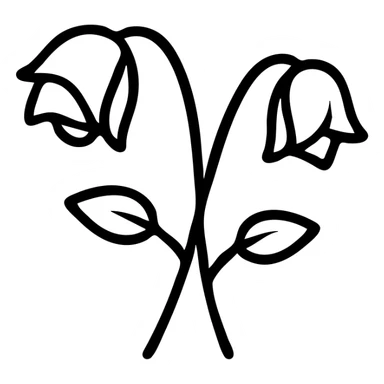 dead roses minimal line art, simple and elegant sticker