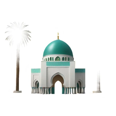 casablanca mosquee hassan 2 front of sea sticker