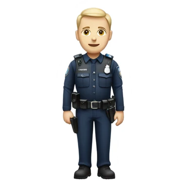 UK Police officer with stab vest - no hat full body sticker