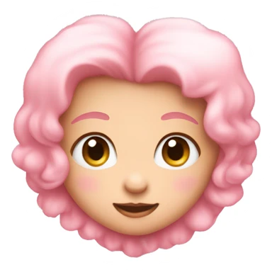 A cute baby pink heart sticker