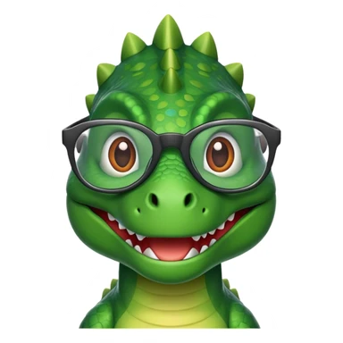 Dinosaur avec des lunette  sticker