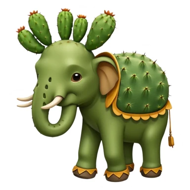 Un elefante con cuerpo de captus y sandalias marrones  sticker