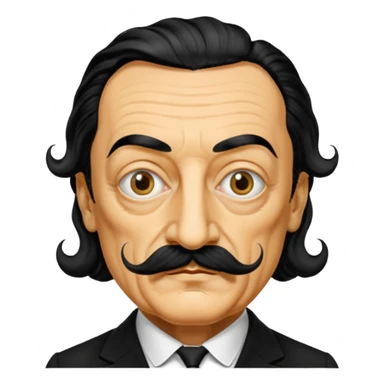 Fais-moi un masque de Salvador Dali d'une manière réaliste, la même série que La Casa de Papel sticker