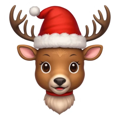 a christmas deer sticker