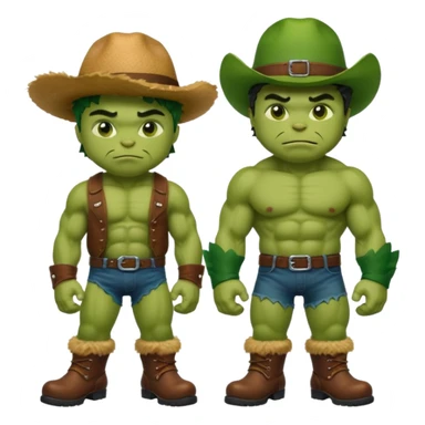 Hulk and Puss in Boots together sticker