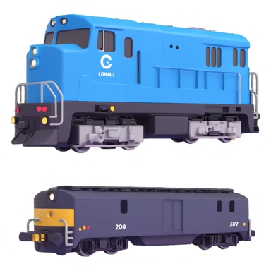 Conrail electric boxy locomotive sticker