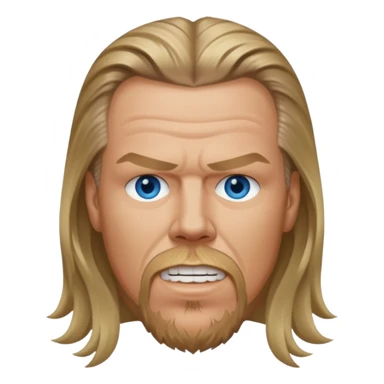 James Hetfield with blue eyes sticker