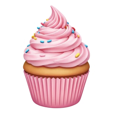 Pastel Pink Cupcake sticker