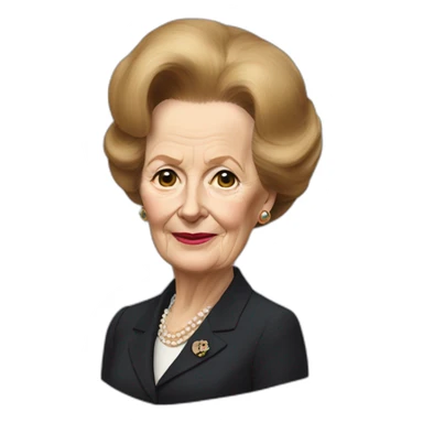 margaret thatcher's fursona sticker