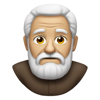 Grumpy old man with beard  sticker