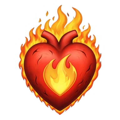 A black love hurt in black fire sticker