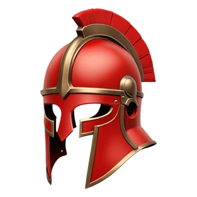 Gladiator Helmet red sticker