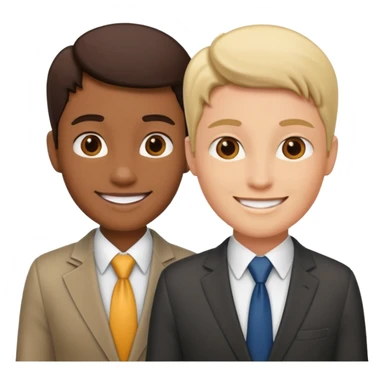 2 business people  sticker