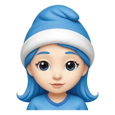 girl smurf  sticker