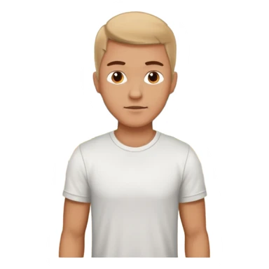 white sportsman in the playground, dressed in t-shirt sticker