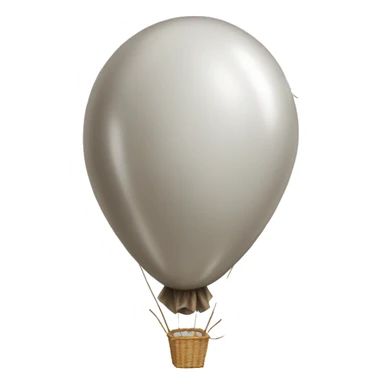 A balloon with fluttering strings sticker