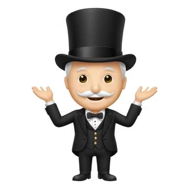 monopoly mascot sticker
