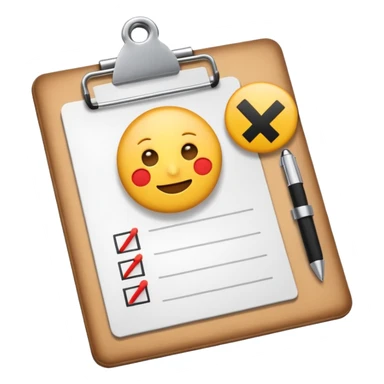 emoji showing a checklist or clipboard with a plus sign, representing a new task added to a content plan sticker
