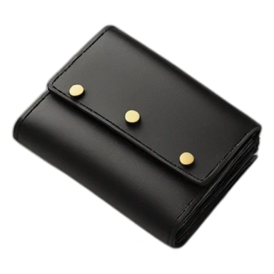 black leather wallet sticker