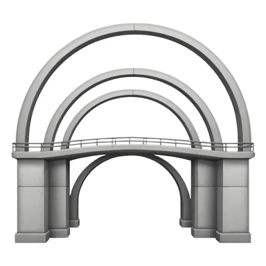 use this bridge. 2 ARCHES, one big platform. you see how there is 2 arches on top sticker