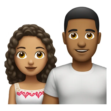 Mexican girl with Dominican boyfriend sticker
