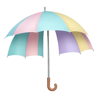 
pastel umbrella sticker