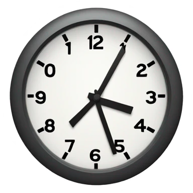 clock taking 12:00 sticker