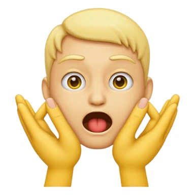 Create an emoji choking itself with hands sticker