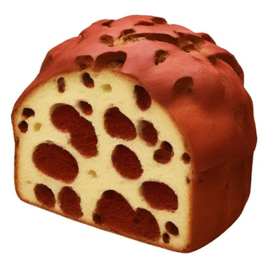 red velvet panettone dough sticker