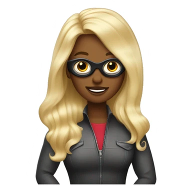 Hairstylist as a superhero with words “blonding expert to the rescue.” sticker