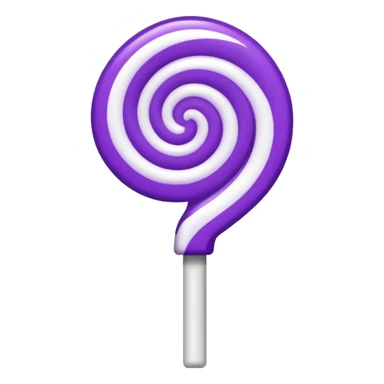 lolipop luminous purple and white sticker