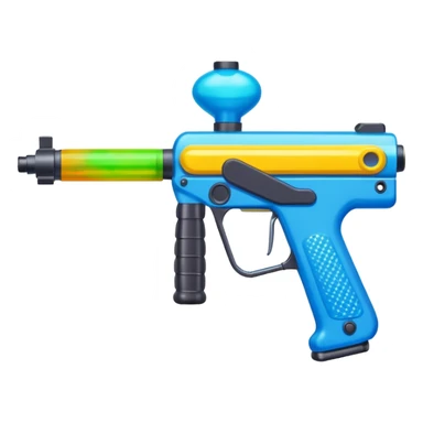 paintball gun colorful sticker