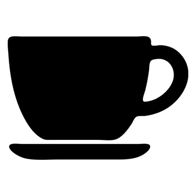 solid filled cup of coffee icon sticker