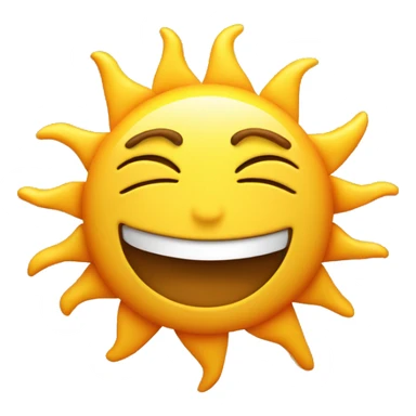 sun with muscly arms sticker