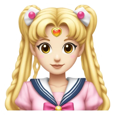 Sailor moon rosado sticker