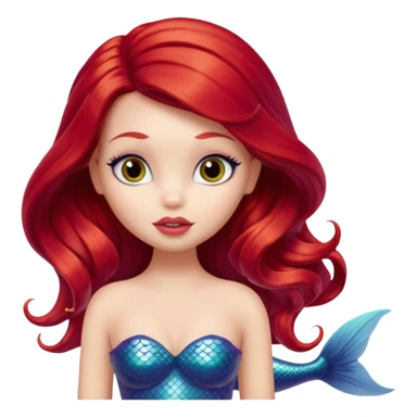 Ariel the mermaid made into a bratz doll sticker