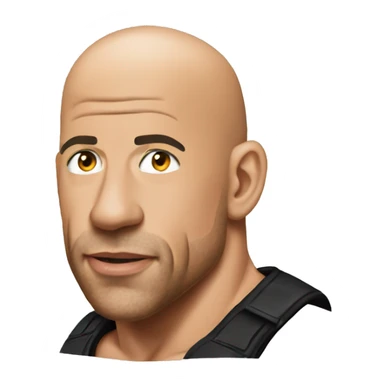 VIN diesel earring barbecue  sticker