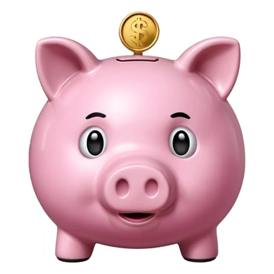 empty piggy bank sticker