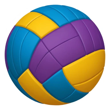 colorful volleyball ball sticker