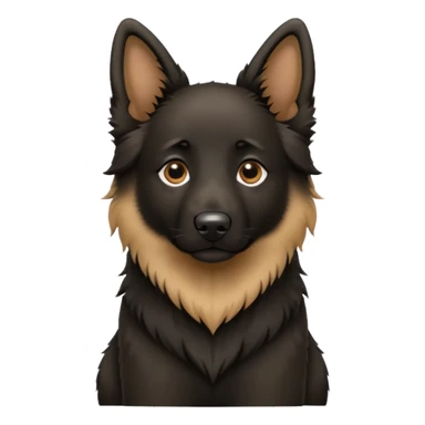 Belgian Shepherd dog puppy sticker