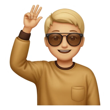 Dabbing with sunglasses sticker