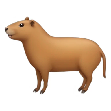 Une chaise sur un capybara sticker