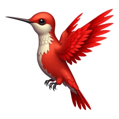 creppy demon like hummingbird with very long wings  sticker