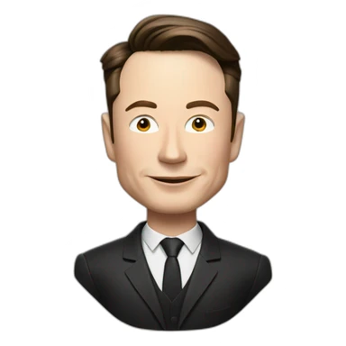 Elon Musk with Tesla model X sticker