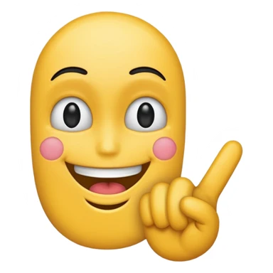 Fuck you finger with a smiling face sticker