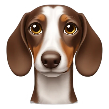 dachshund chocolate pies blancos pecho blanco sticker