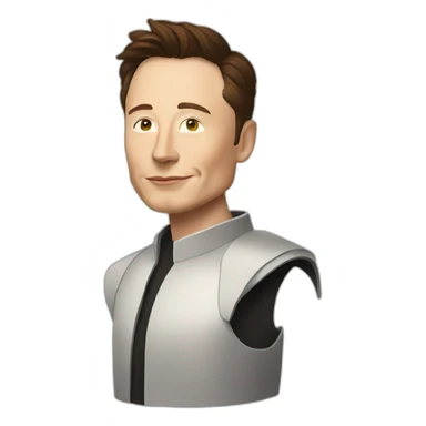 Elon Musk as a hero sticker