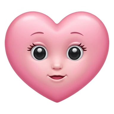 Light baby pink heart sticker