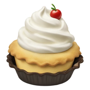 Whipped cream on pie sticker