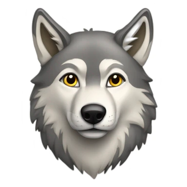 Loup sur sanglier  sticker